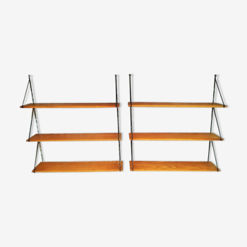 Pair of wall shelves