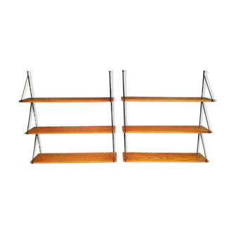 Pair of wall shelves