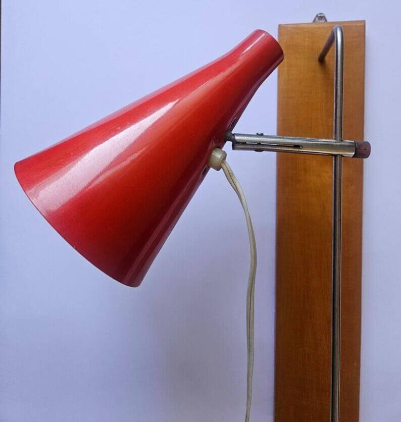 Rare Midcentury Wall Lamp Lidokov in style of Stilnovo, 1960s