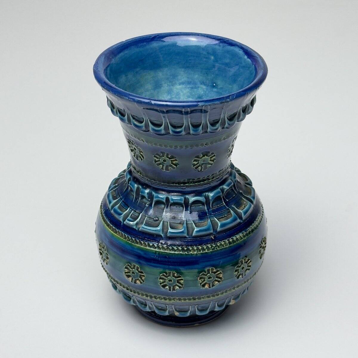 Vintage ceramic vase by Aldo Londi for Bitossi, 1970s