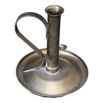 Candlestick, thumbtack, cellar rat, brass, copper, old, collector
