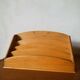 Honey wooden mail rack