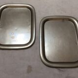 2 nickel steel trays circa 1930