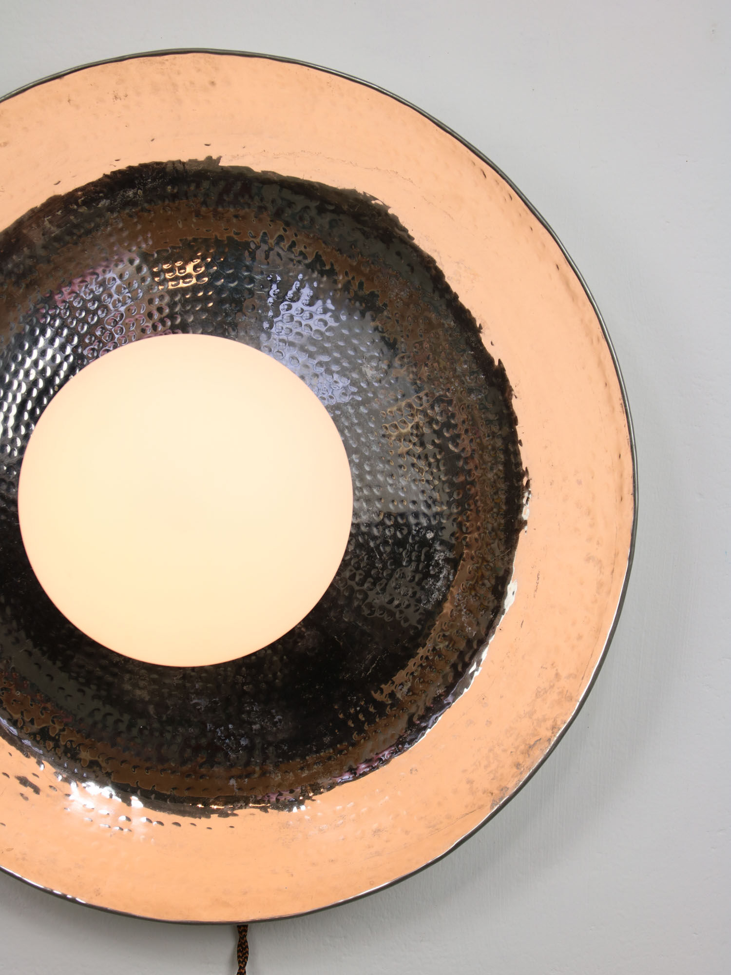 Vintage chrome eye wall lamp, 70s