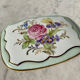 Porcelain jewelry box from Limoges Porteron vintage 60s perfect condition