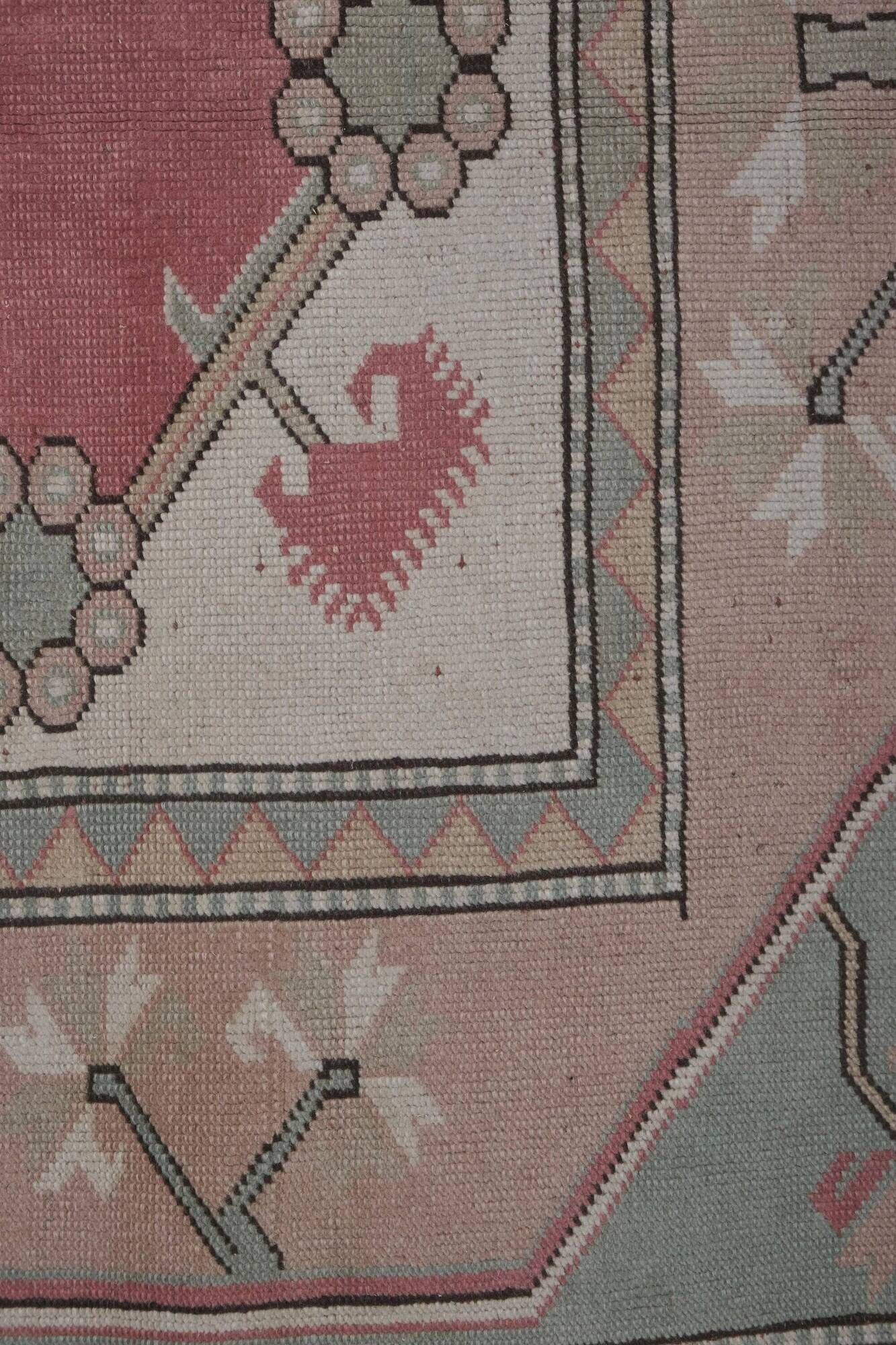 Vintage Turkish handmade rug 212x304 cm