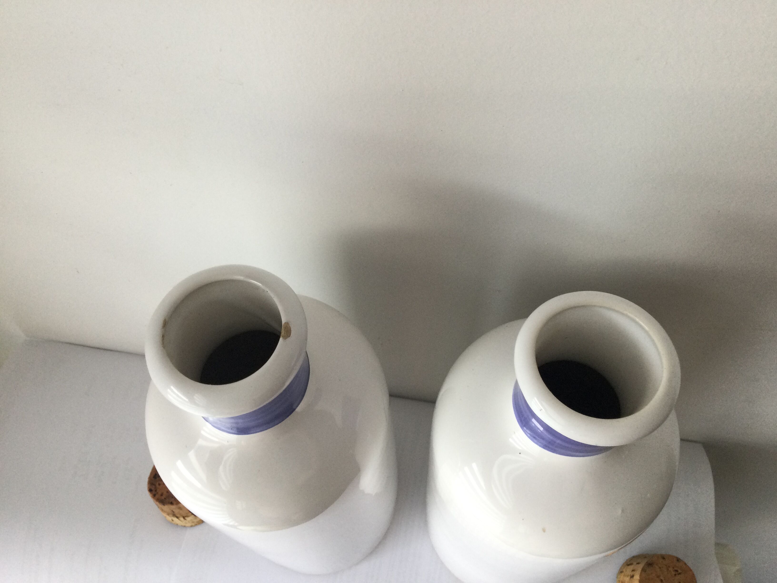 Biot earthenware oil bottle