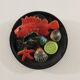 Vintage wall plate majolica starfish lemon