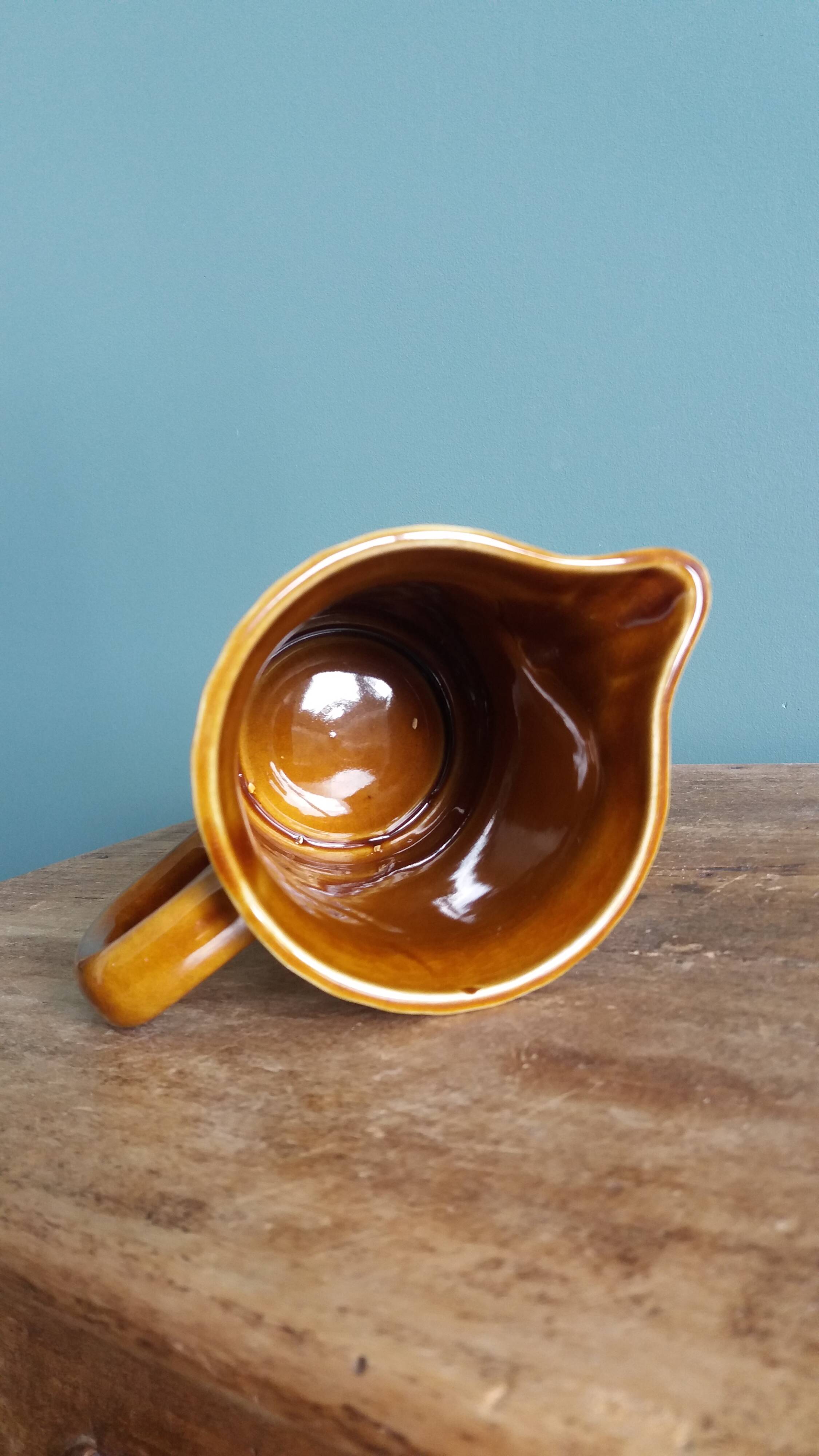 Jug milk pot Digoin Sarreguemines