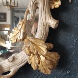 Lacquered and gilded mirror