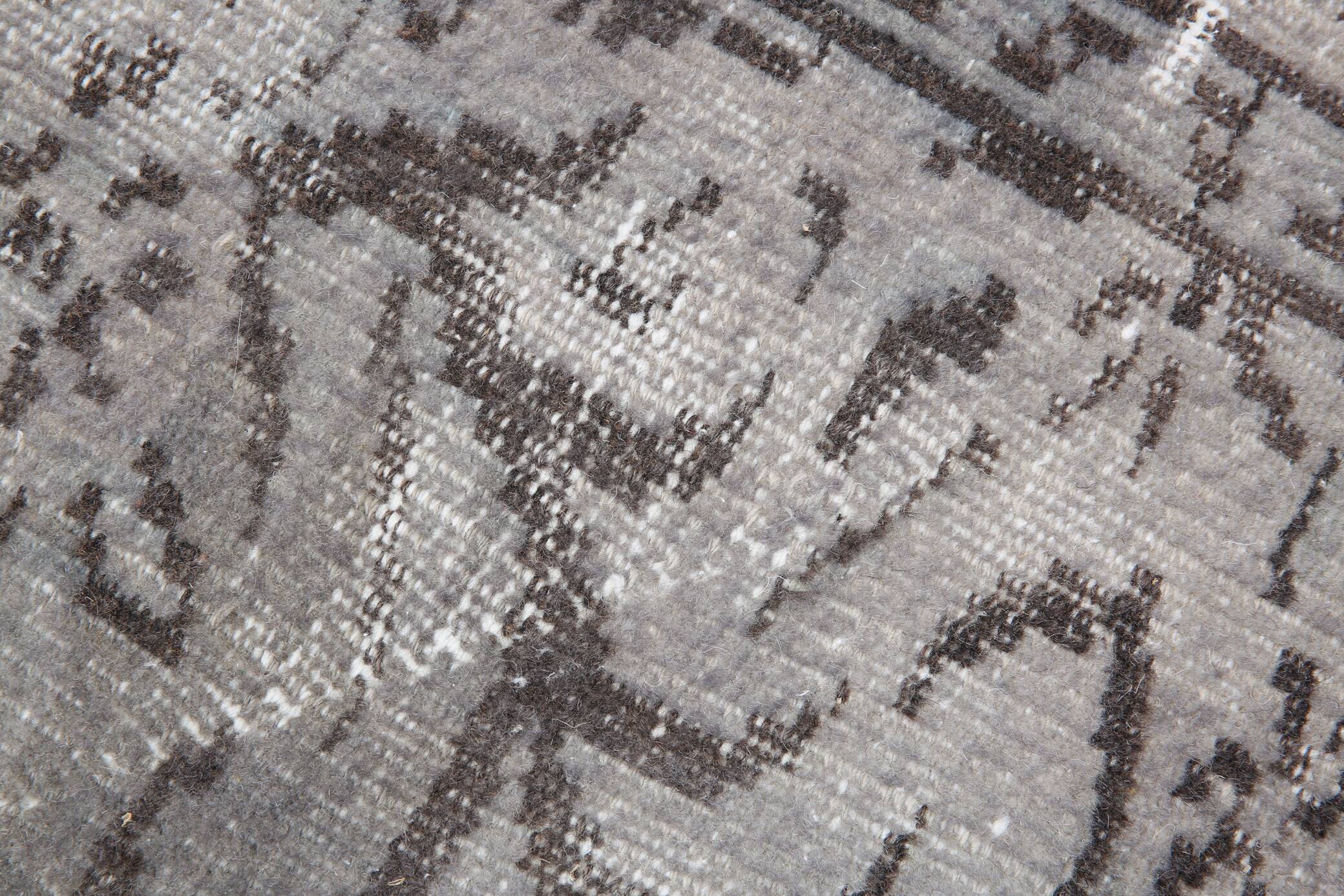 5x8 Shades Of Gray Black Oriental Vintage Turkish Rug, 150x250Cm SK 2874