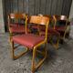 Set of 6 sled chairs