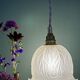 Vintage frosted glass tulip pendant light