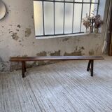 Solid walnut bench 230 cm