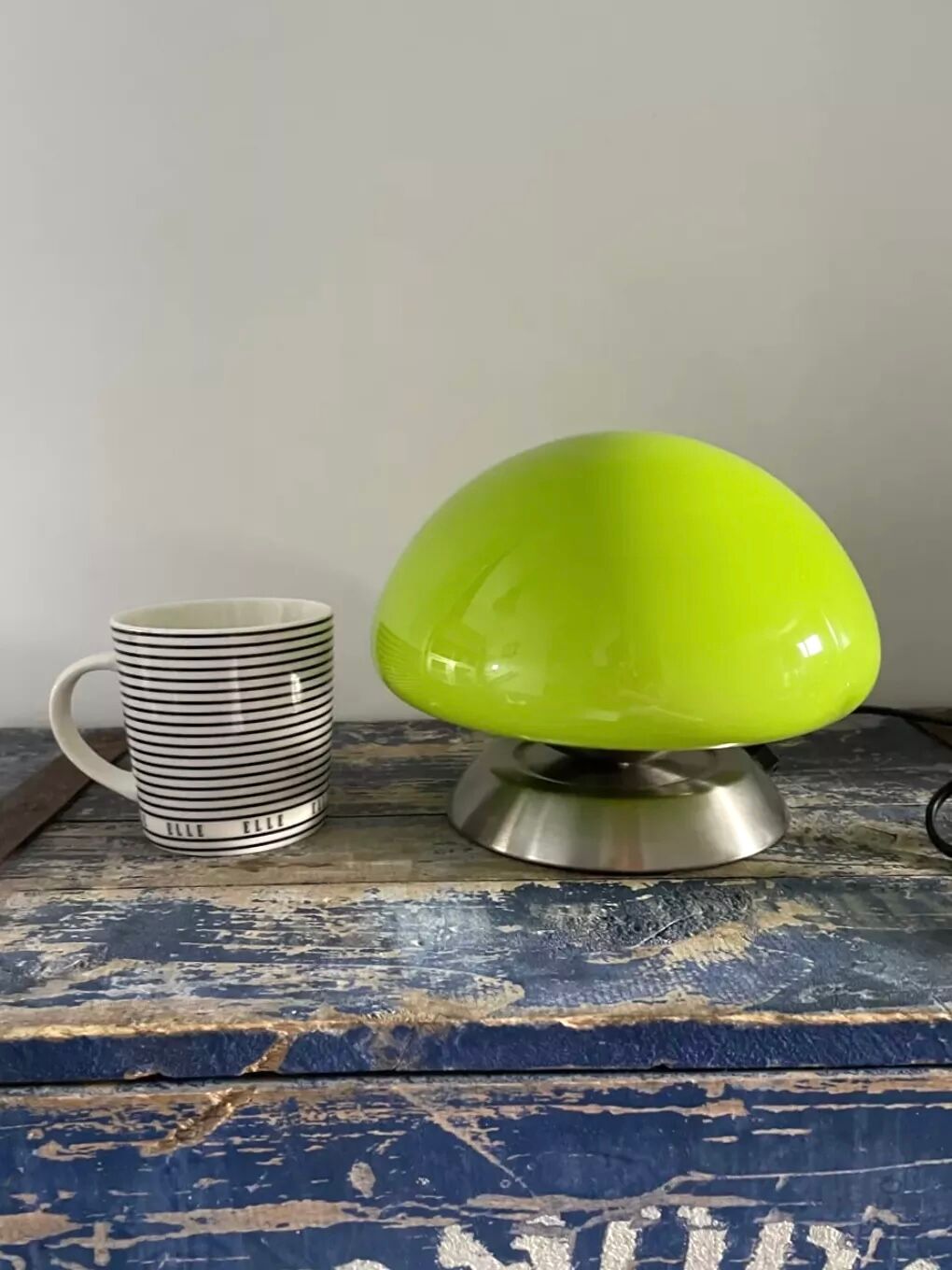 Green mushroom lamp touch UFO