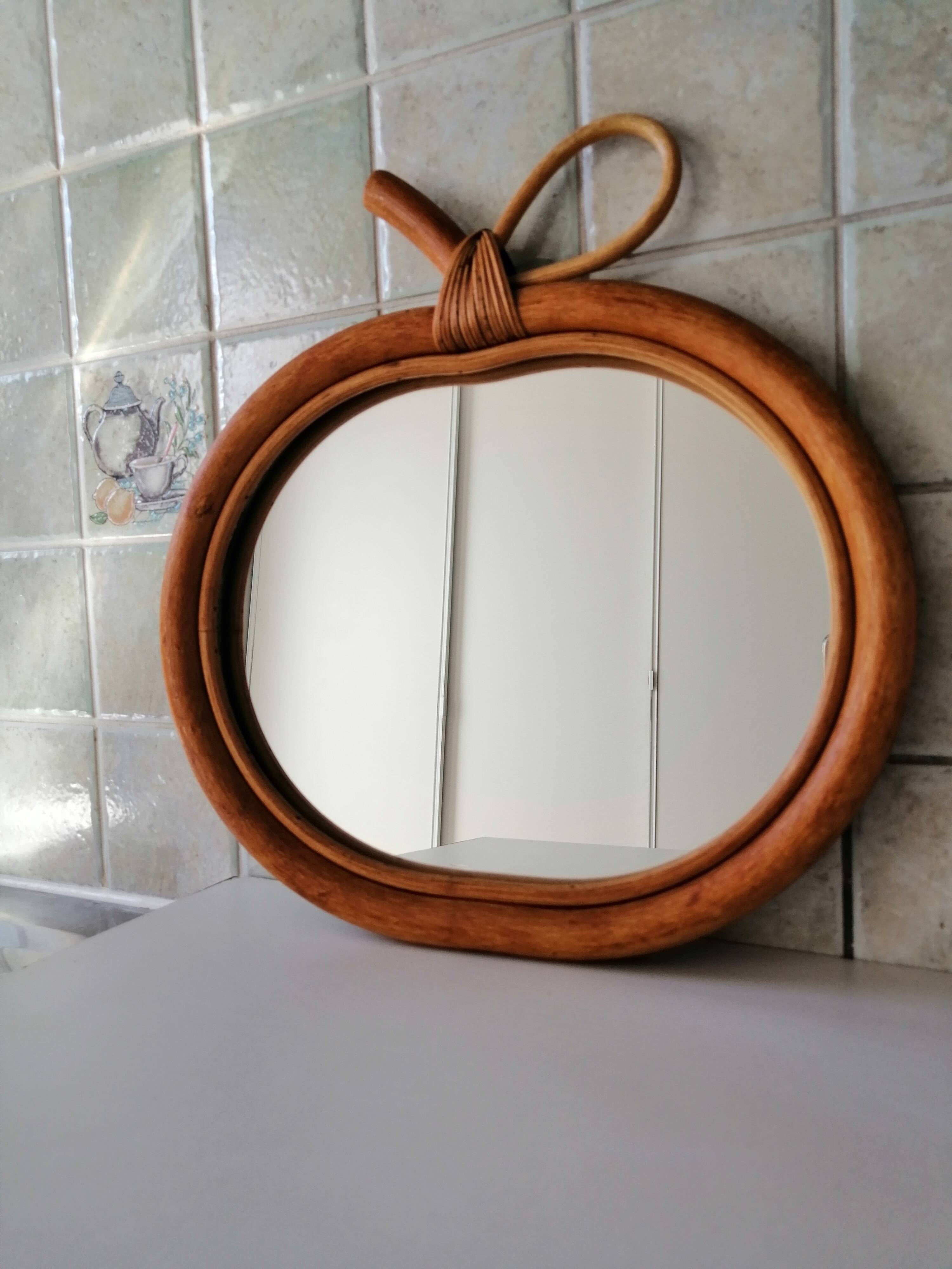 Vintage apple mirror
