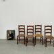 Rustic handcrafted oak chairs 1900