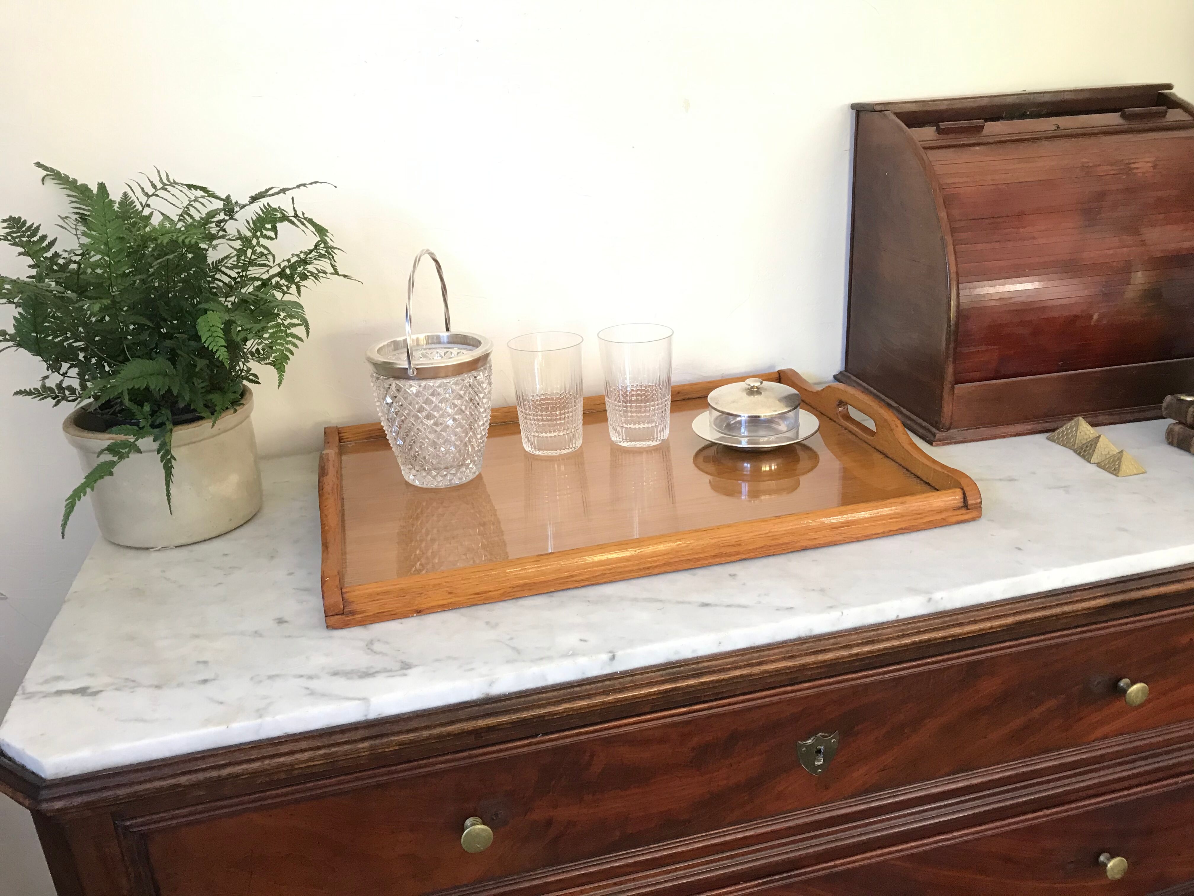 Vintage wooden platter