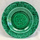 Footed compote with shaded enamels Sarreguemines majolica