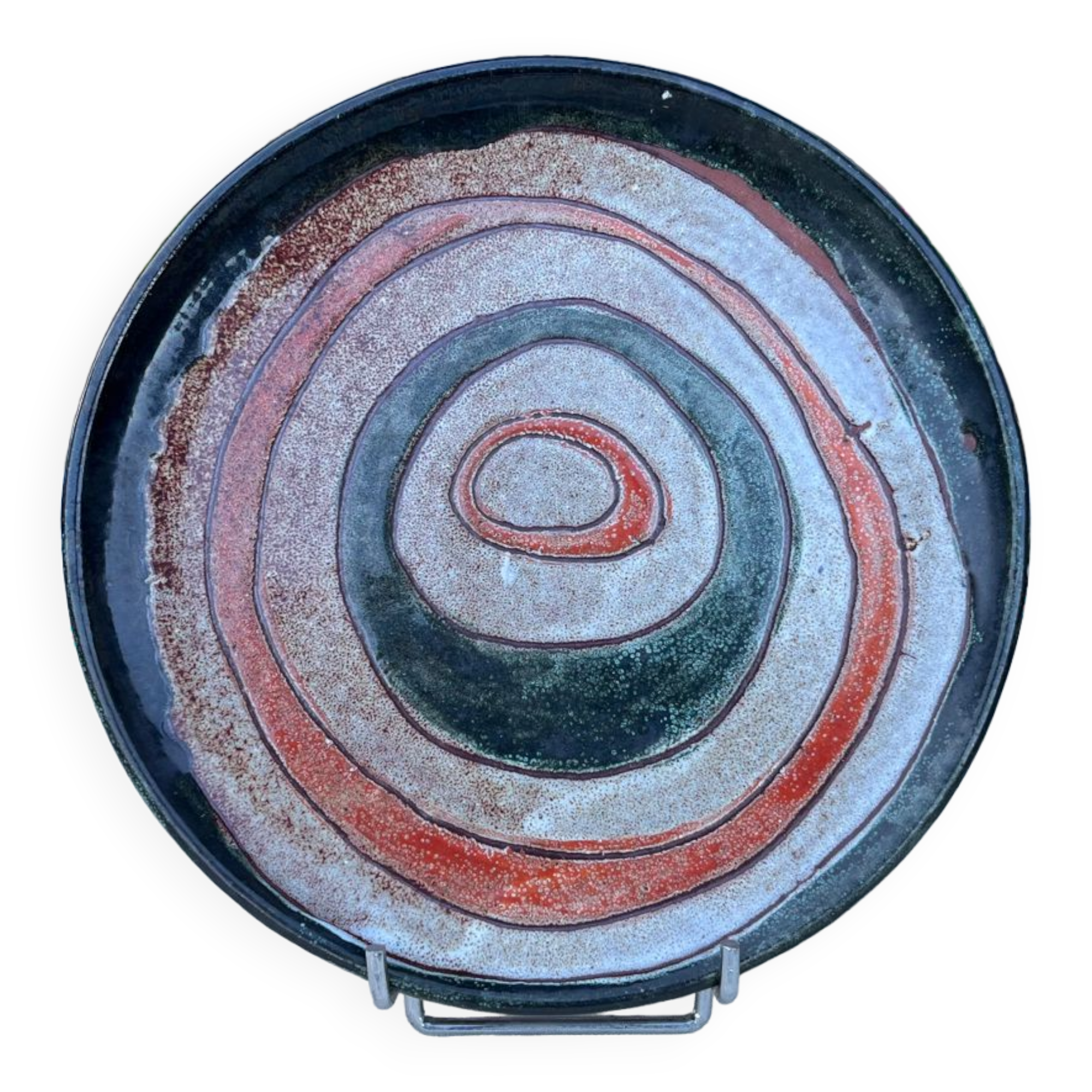 Decorative flat plate Daniel Vallauris vintage