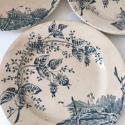 Antique Boutras Iron Earth Plates