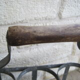 Zinc bottle holder and 6-compartment wooden handle