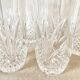 Crystal whisky glasses 80s