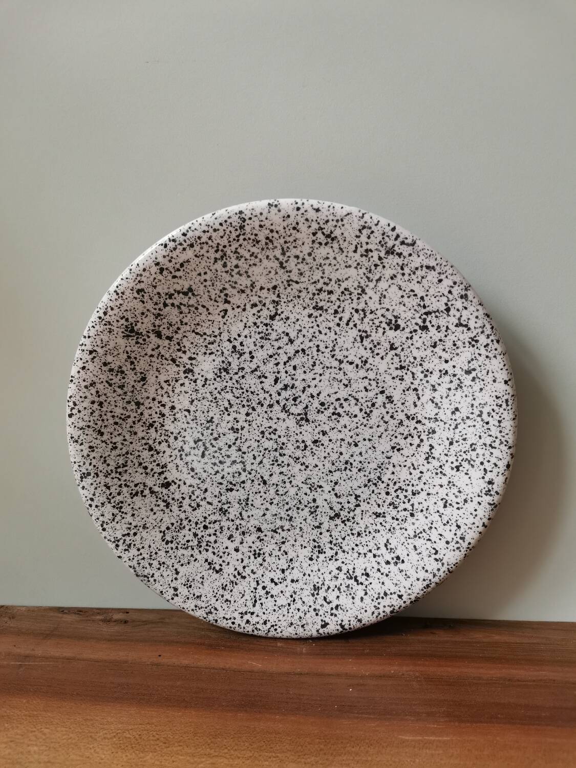Assiette vintage moucheté made in Italy