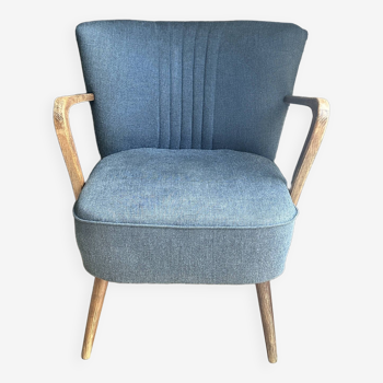 Fauteuil vintage bleu marine