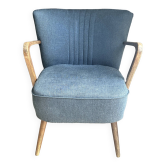 Vintage navy blue armchair