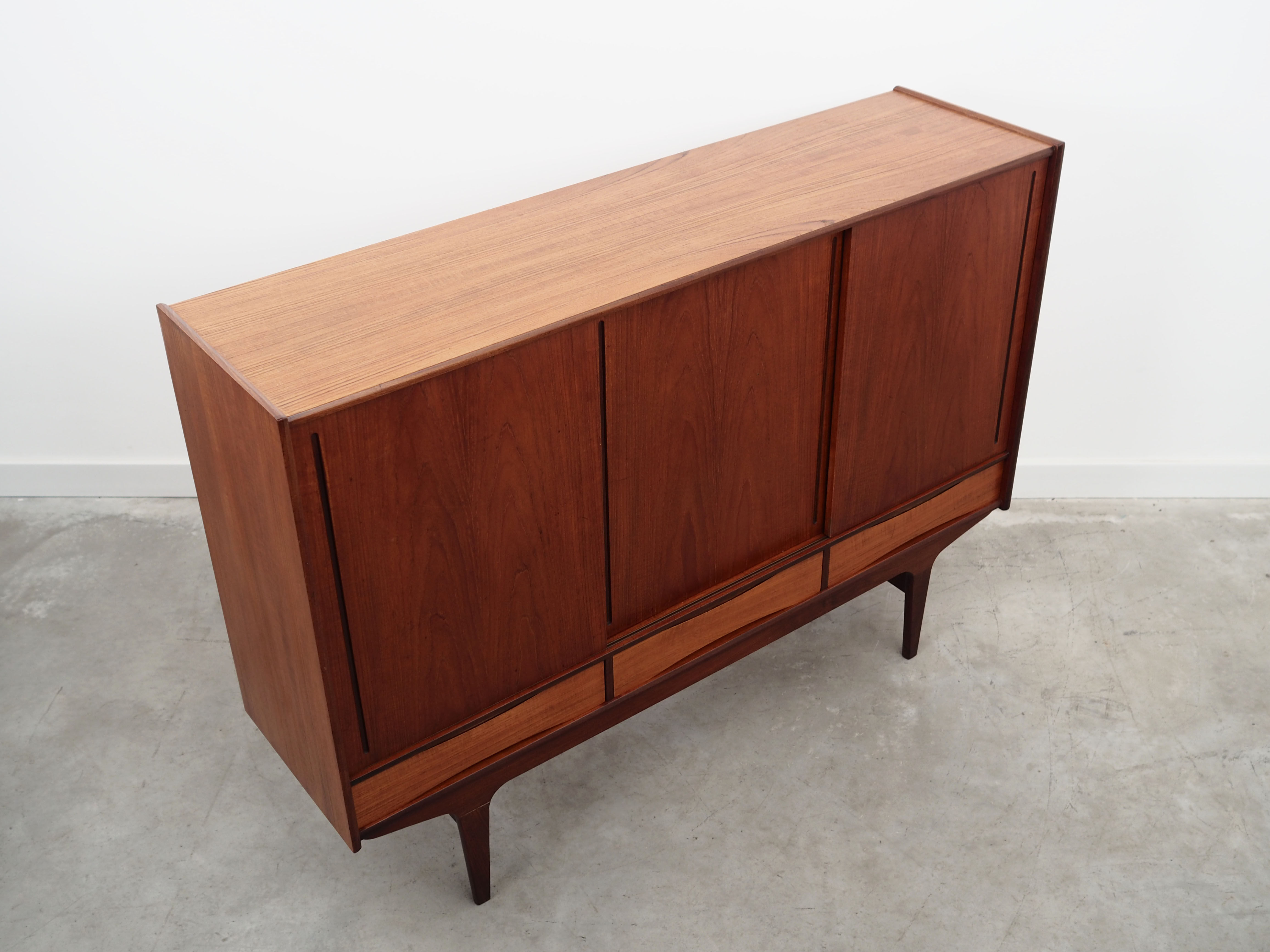Teak highboard, Danish design, 1960s, production: Denmark
