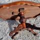 Table marquetee Rubus violin