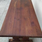 Antique vintage solid oak monastery farmhouse table