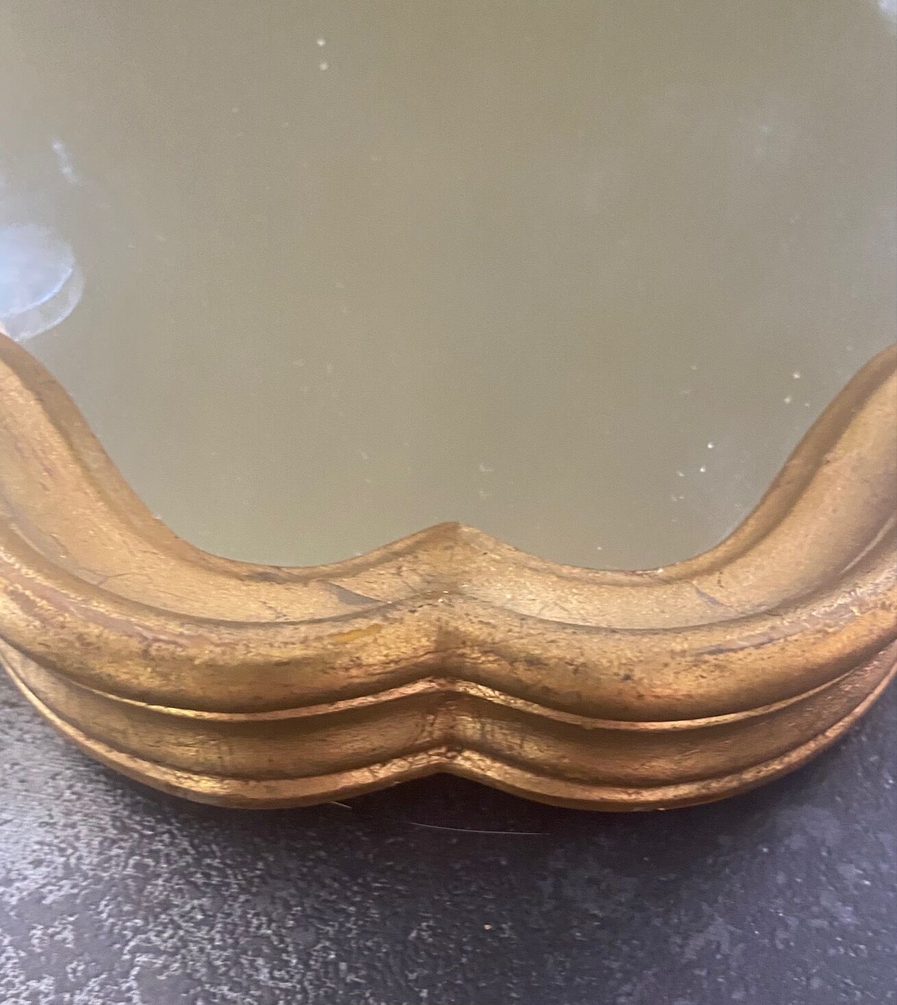 Baroque gilded mirror 33x25cm