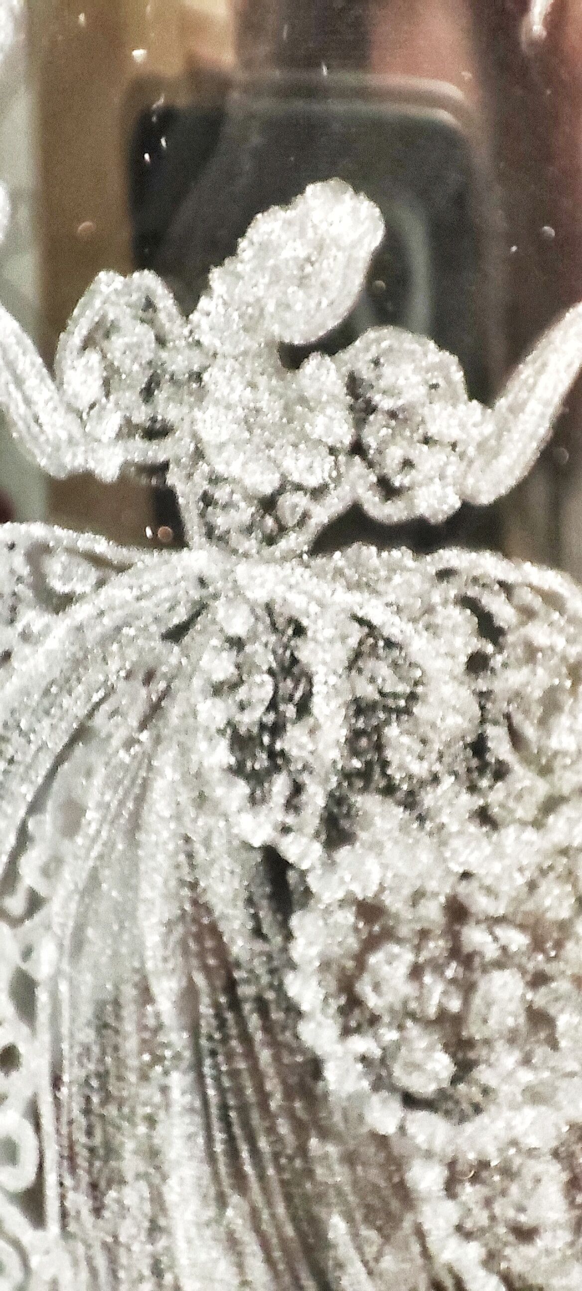 Hand-carved glass jug. France, 1950s.