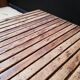 Coffee table, industrial trolley