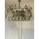 Luxury Contemporary Poliedro Murano Glass Chandelier in Brunish Finish