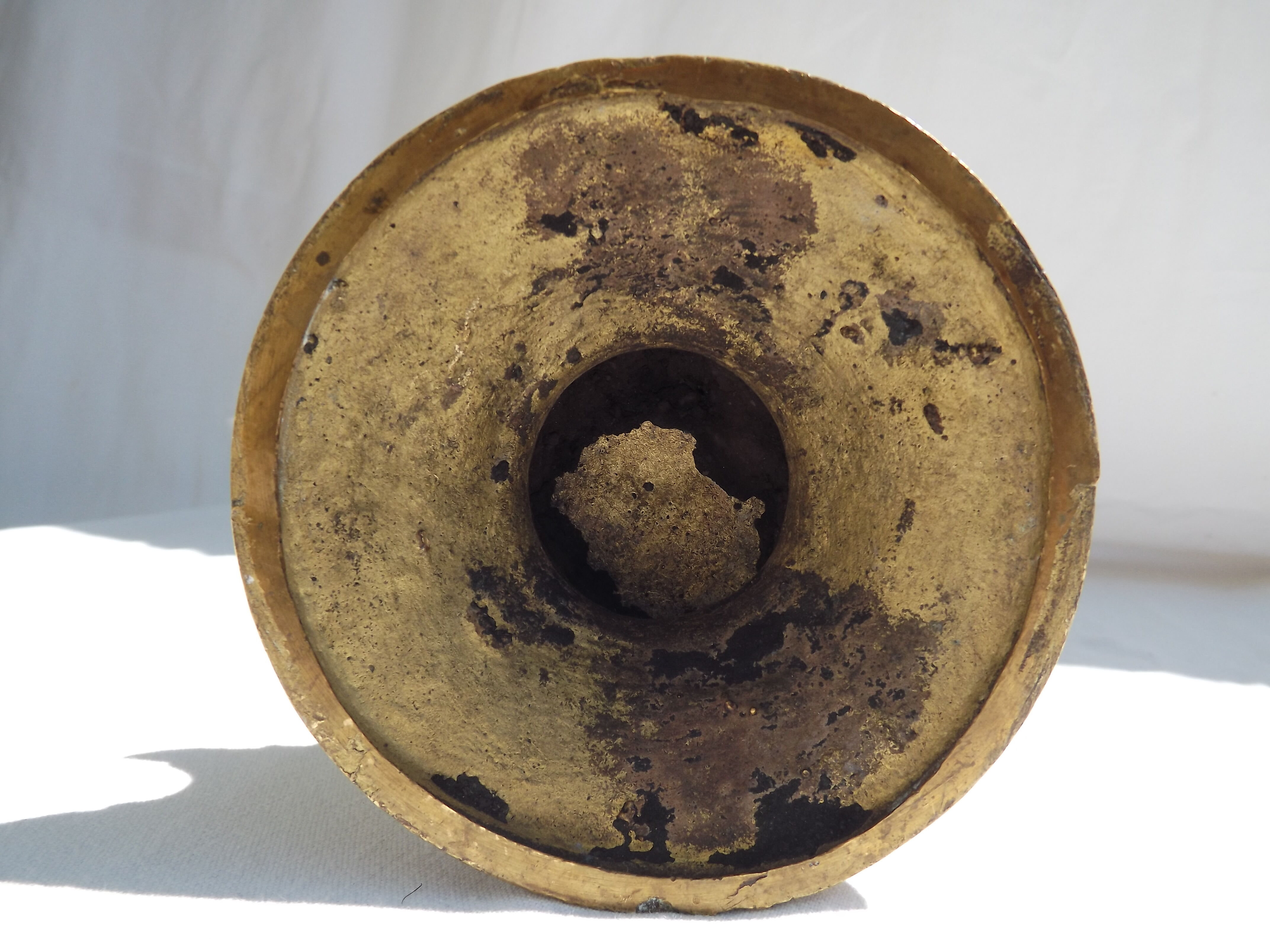 Pique candle in bronze XVIIl