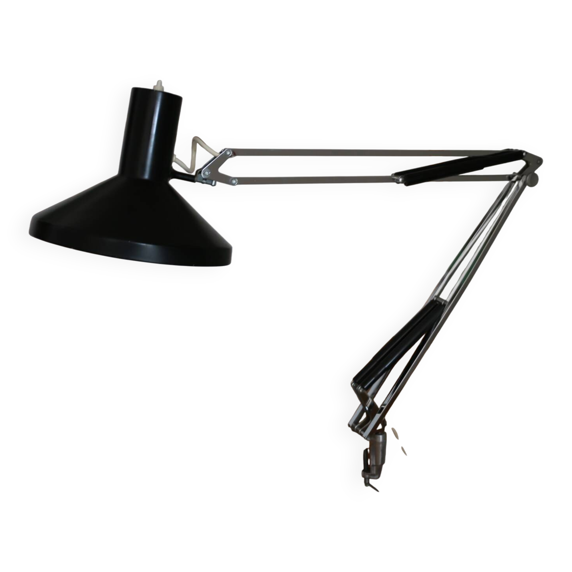 Luxo l1n black clamp lamp jacob jacobsen