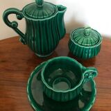 Art Deco selfish breakfast service signed Jean Pobery 1946