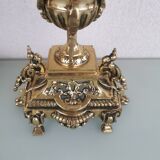 Pair of bronze candlesticks