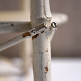 White painted bamboo side table 1950