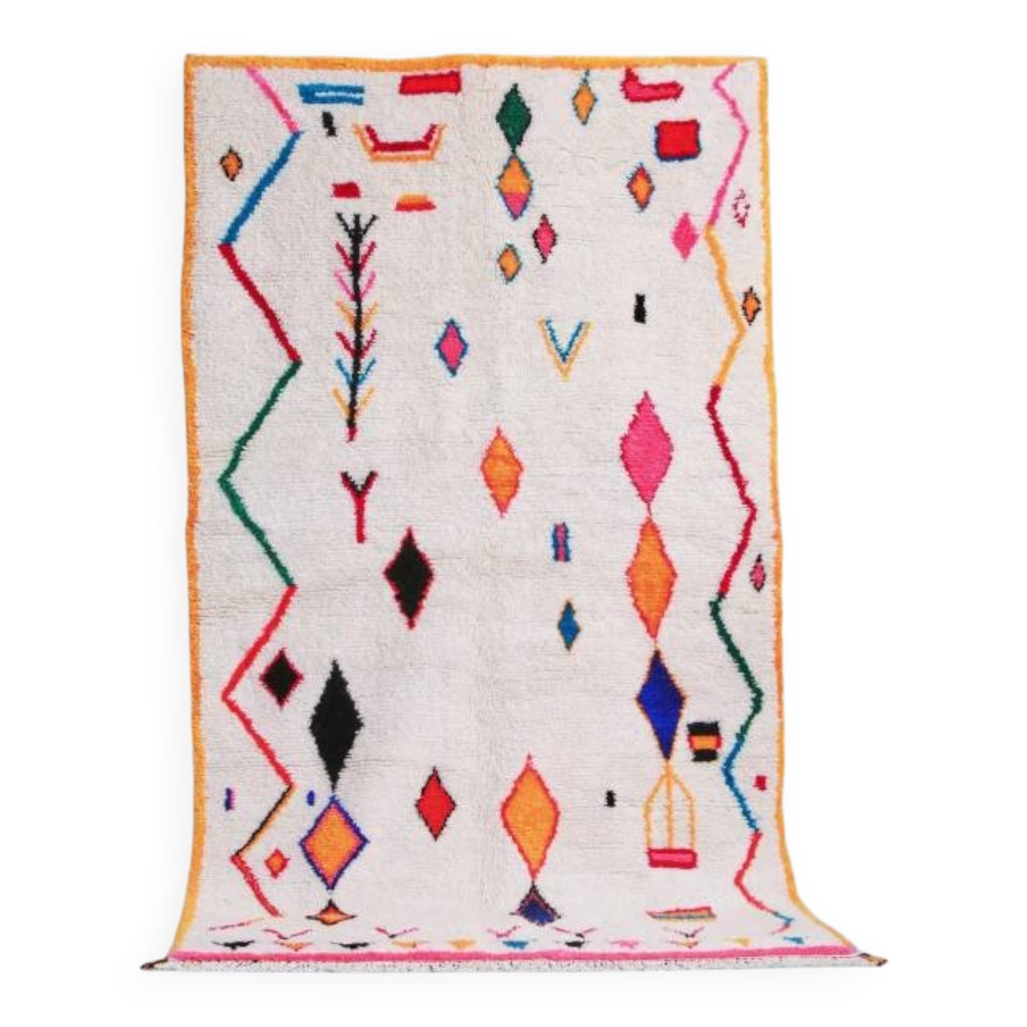 Colorful abstract Berber rug 250/150