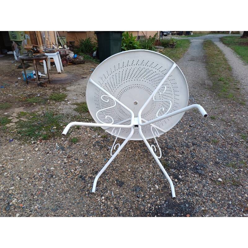 Wrought iron garden table, circa 1900