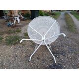 Wrought iron garden table, circa 1900