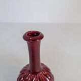 Blue and red peacock vases Midcentury Sven Erik Skawonius Upsala Ekeby, 1950s