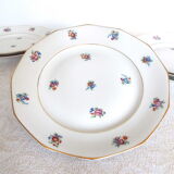 6 flat porcelain plates