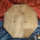 Old round porthole bull's eye wall clock in its wooden case + pendulum + key