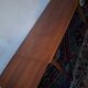 Mid century teak extendable dining table with curved top, Denmark 1960s