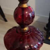 Sampa Helios lamp in red glass